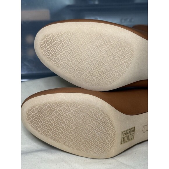 NIB Tory Burch Kira 70MM Bootie Leather Ankle Boots in Mid Tan 59585 Size US 11 - Picture 14 of 16